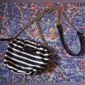 Kate Spade crossbody Greta Striped bag with chain strap